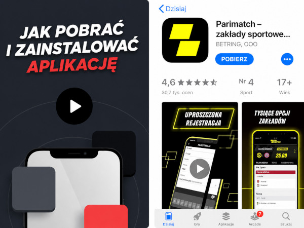 Funkcjonalność wersji mobilnej na iOS