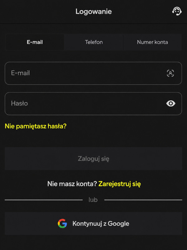 Proces autoryzacji konta